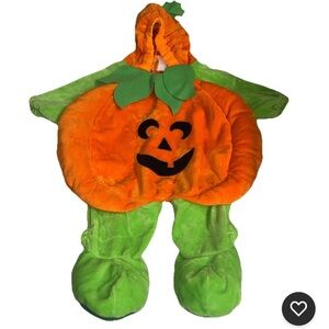 Pumpkin Halloween Costume Infant Size 0-6 Months